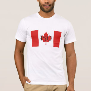 Camiseta Feliz aniversário no Canadá-150
