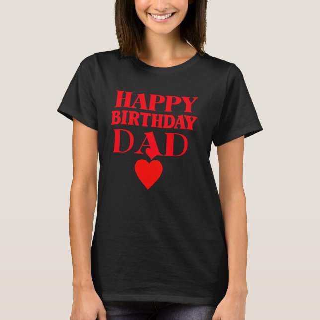 Camiseta Feliz Aniversário Pai (Frente)