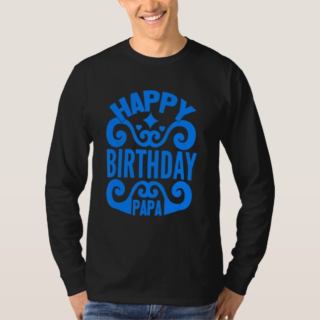 Camiseta Feliz Aniversário Pai (Frente)