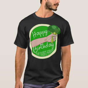 Camiseta Feliz Aniversário Para Meu Herbívoro Favorito 1
