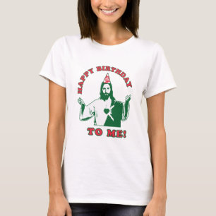 Camiseta Feliz Aniversário Para Mim!   Jesus Natal Quot Eng