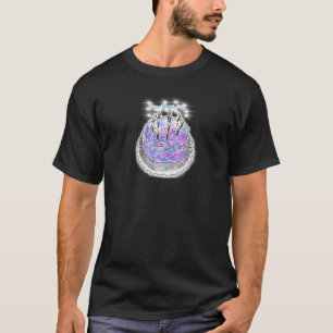 Camiseta Feliz Aniversário para Mim Vela Rosa Azul Bolo Des
