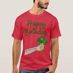 Camiseta Feliz Aniversário Para O Meu Herbívoro Favorito