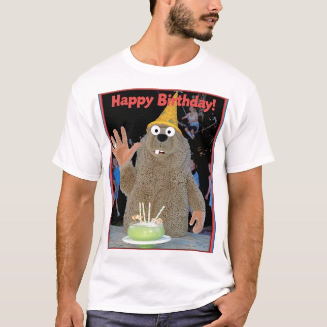 Camiseta Feliz aniversário para você (Frente)