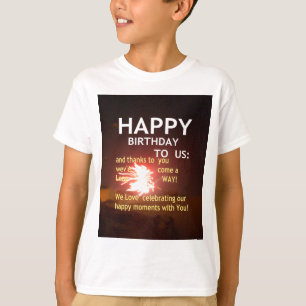 Camiseta Feliz aniversário para você