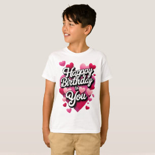 Camiseta Feliz aniversário para você
