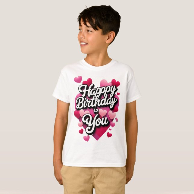 Camiseta Feliz aniversário para você (Frente Completa)