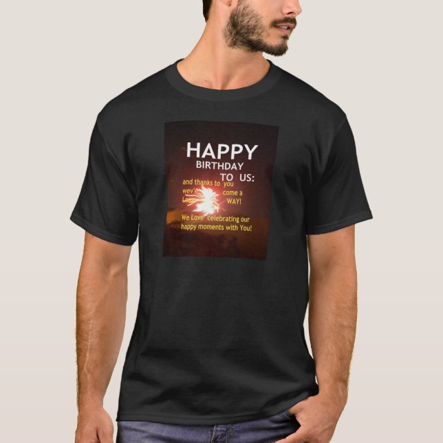 Camiseta Feliz aniversário para você (Frente)