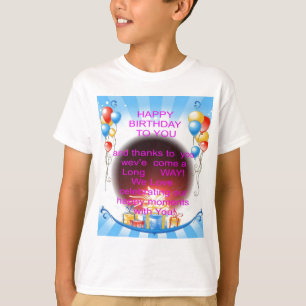Camiseta Feliz aniversário para você