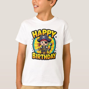 Camiseta Feliz Aniversário Pirata