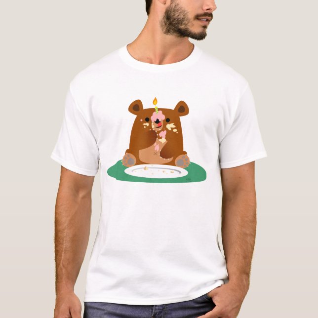 Camiseta Feliz aniversario, pouco urso!! (Frente)