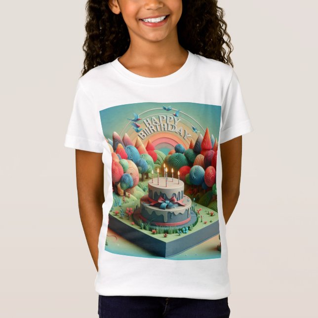 Camiseta Feliz Aniversário, Querida (Frente)
