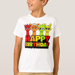 Camiseta Feliz Aniversário Sprunki - Simon Oren Raddy