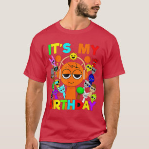 Camiseta Feliz Aniversário Sprunky Oren Simon Pinki Raddy F