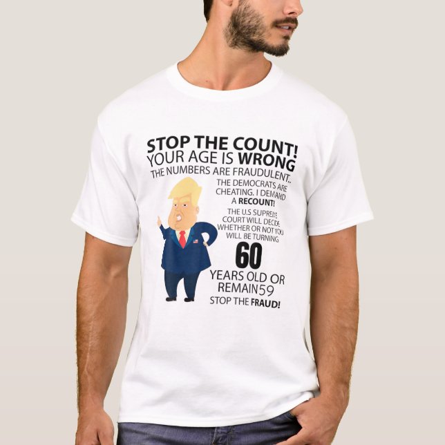 Camiseta Feliz Ano De Nascimento De 60 Anos (Frente)