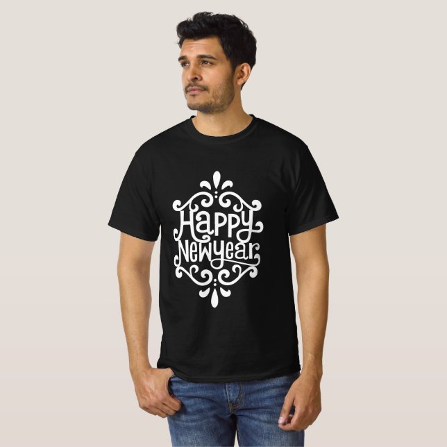 Camiseta Feliz ano novo (Frente Completa)