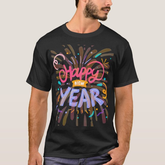 Camiseta Feliz ano novo (Frente)