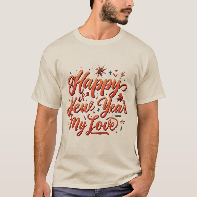 Camiseta Feliz ano novo (Frente)