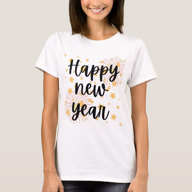 Camiseta Feliz ano novo (Frente)