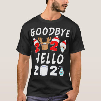 Camiseta Feliz ano novo 2021 saudação Eve Goodbye 2020 Paja