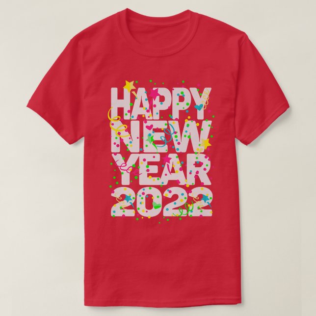 Camiseta Feliz ano novo 2022 Adoramos Professora Enfermeira (Frente do Design)