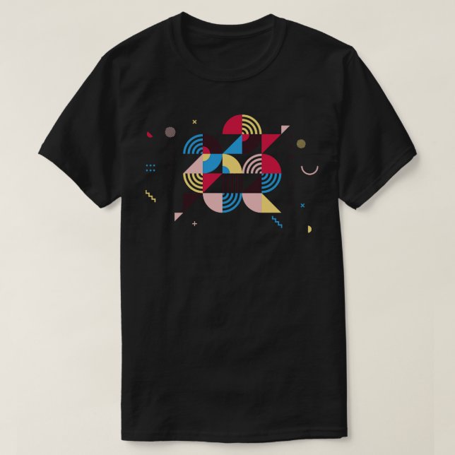 Camiseta Feliz ano novo 2022 Geométrico Modern Design 2 (Frente do Design)