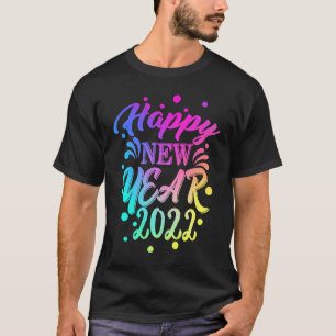 Camiseta Feliz ano novo 2022 - População Confetti da Vésper