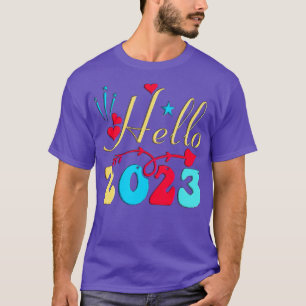 Camiseta Feliz ano novo 2023 Olá 2023