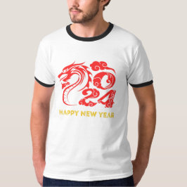 Camiseta feliz ano novo 2024