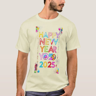 Camiseta Feliz ano novo 2025