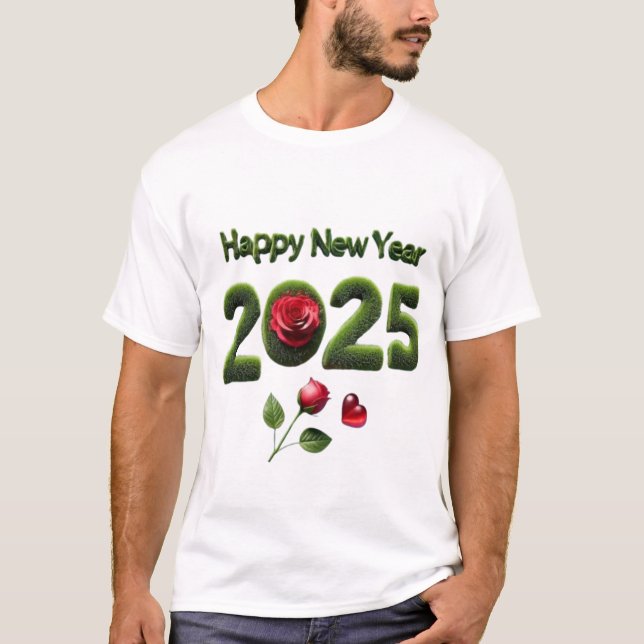 Camiseta Feliz ano novo 2025 (Frente)
