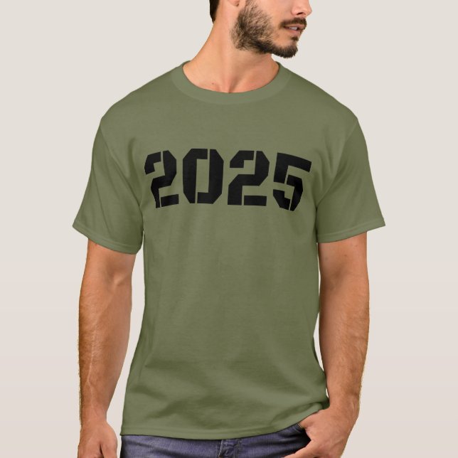 Camiseta feliz ano novo 2025 (Frente)