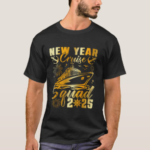 Camiseta Feliz ano novo 2025 - Véspera de ano novo NYE do E