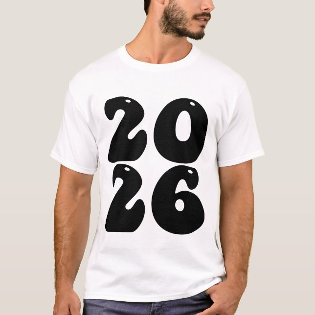 Camiseta feliz ano novo 2026 (Frente)