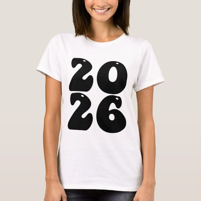 Camiseta feliz ano novo 2026 (Frente)