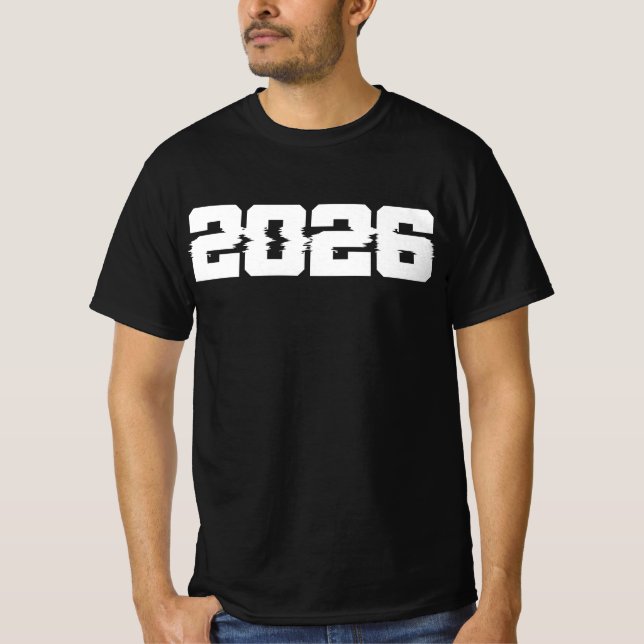 Camiseta Feliz ano novo 2026 (Frente)