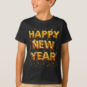 Camiseta Feliz Ano Novo 2026 Festa Divertida Festiva Engraç