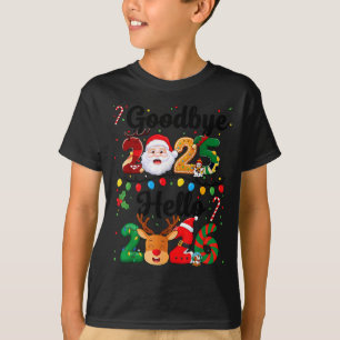 Camiseta Feliz Ano Novo 2026 Tchau 2025 Olá 2026 Homens Mul