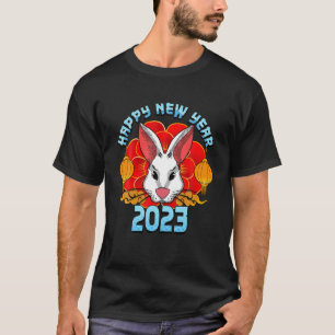 Camiseta Feliz ano novo - Ano Zodíaco Chinês Do Coelho