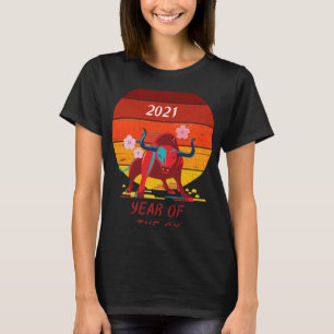 Camiseta Feliz Ano Novo Chinês 2021 Ano Da Ox 1