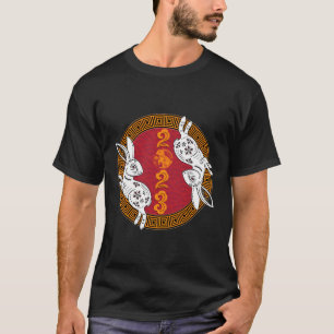 Camiseta Feliz Ano Novo Chinês 2023 Do Coelho