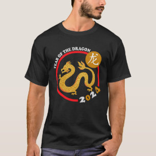 Camiseta Feliz Ano Novo Chinês 2024 Ano do Dragão Zod