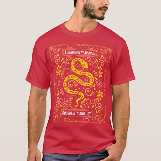 Camiseta Feliz Ano Novo Chinês 2025 (Frente)