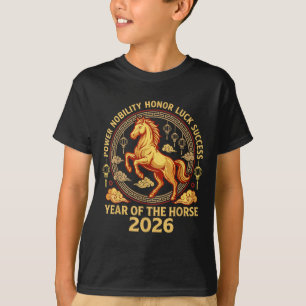 Camiseta Feliz Ano Novo Chinês 2026 Ano do Cavalo 2026