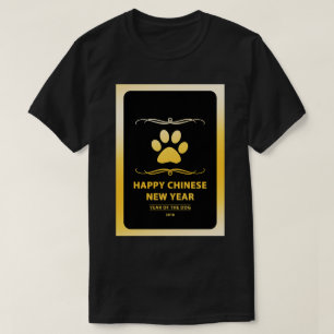 Camiseta Feliz Ano Novo Chinês do Mod Cachorro 2018