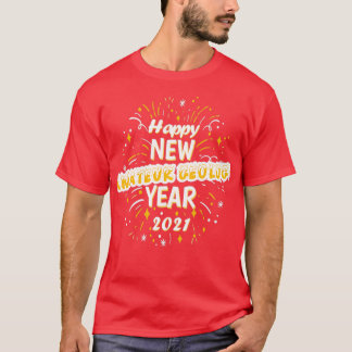Camiseta Feliz Ano Novo da Geologia Amadora 2021 Saudação P