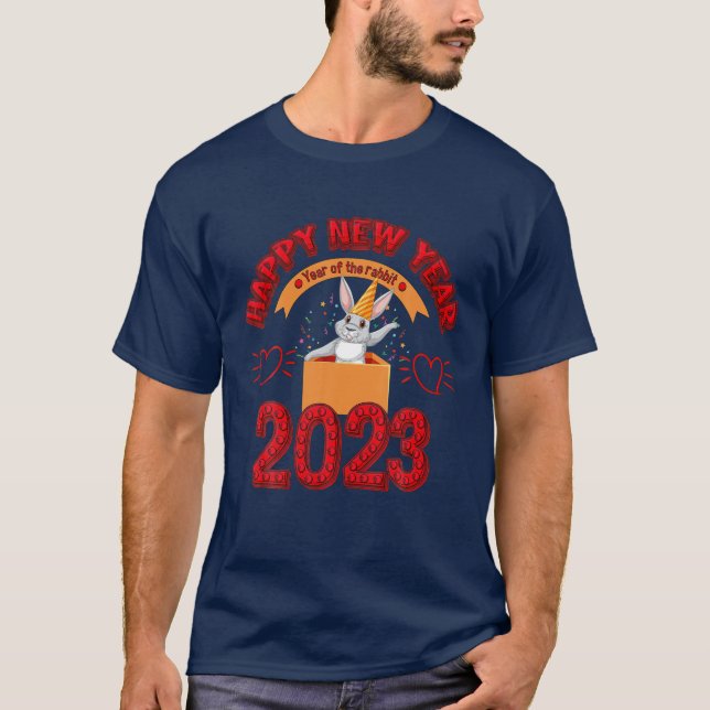 CAMISETA FELIZ ANO NOVO DE 2023 NA CHINA (Frente)