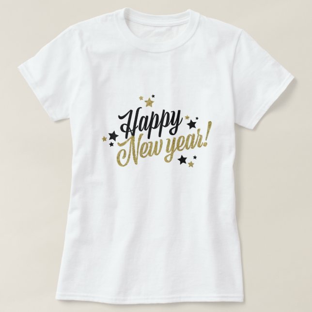 Camiseta Feliz ano novo Essencial T-Shirt (Frente do Design)