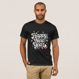 Camiseta Feliz ano novo, Estilo Retroativo