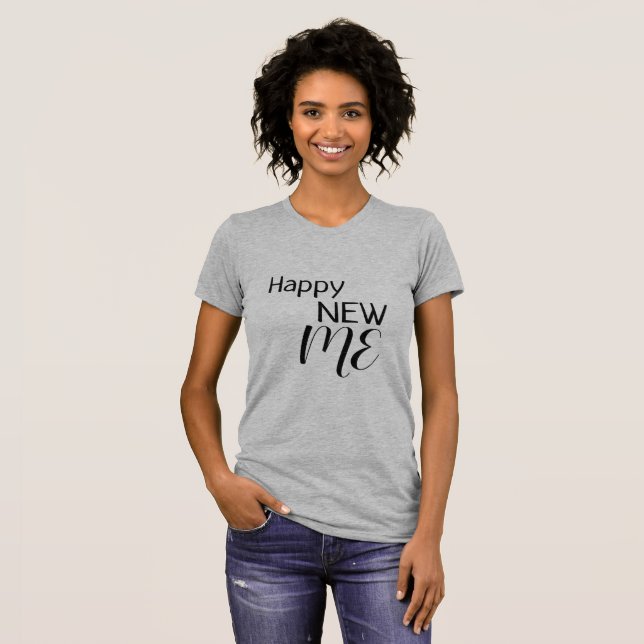 Camiseta Feliz Ano Novo Eu (Frente Completa)